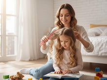 Lade das Bild in den Galerie-Viewer, Haarbürste ohne Ziepen - Bürste für Damen, Kinder und Herren - Entwirrbürste auch für Locken & Lange Haare - Nachhaltige Bürste Haarbürsten - Peach