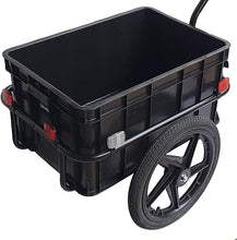 Lade das Bild in den Galerie-Viewer, DMS® Fahrradanhänger Lastenanhänger FH-01 mit Kugel-Kupplung für 26–28 Zoll Fahrräder | 70 L Box 60 kg
