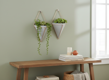Lade das Bild in den Galerie-Viewer, Pure Living 2er Set Wandvase Pflanzen Deko Wandpflanzen Halter modern – für Zimmerpflanzen, Sukkulenten, Trockenblumen & Kräuter