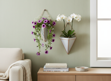 Lade das Bild in den Galerie-Viewer, Pure Living 2er Set Wandvase Pflanzen Deko Wandpflanzen Halter modern – für Zimmerpflanzen, Sukkulenten, Trockenblumen & Kräuter