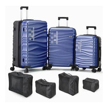 Lade das Bild in den Galerie-Viewer, DMS Hartschalenkofferset 7tlg Inkl.Taschen verschd. Farben p197