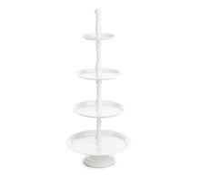 Lade das Bild in den Galerie-Viewer, XXL-Deko-Etagere 4 Ebenen lackiertes Metall Höhe 35-122cm Verschd. Farben letzter G.
