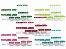 Lade das Bild in den Galerie-Viewer, LocknLock 14-teiliges Vorratsdosen-Set Interlock – Frischhaltedosen luft- &amp; wasserdicht, BPA-frei, platzsparend stapelbar, 180 ml bis 1,6 Liter, 9,56 Liter Volumen

