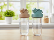 LocknLock 2er Set Trinkflaschen ergonomische mit Tragegriff je 830ml