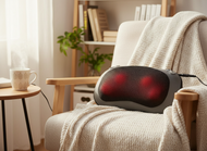ERGOLEBEN Shiatsu 3D Massagekissen für Nacken und Rücken mit Wärme Funktion inklusive Auto Adapter Massagegerät