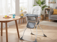 BEBECONFORT Keeny Hochstuhl, Easy Transport, 6 Monate bis 3 Jahre, 15 kg, Warm Grey