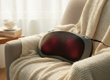 Lade das Bild in den Galerie-Viewer, ERGOLEBEN Shiatsu 3D Massagekissen für Nacken und Rücken mit Wärme Funktion inklusive Auto Adapter Massagegerät
