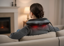 Lade das Bild in den Galerie-Viewer, ERGOLEBEN Shiatsu 3D Massagekissen für Nacken und Rücken mit Wärme Funktion inklusive Auto Adapter Massagegerät
