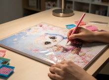 Lade das Bild in den Galerie-Viewer, Eulenbaby Diamond Painting Set Erwachsene und Kinder
