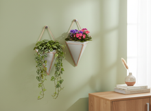 Lade das Bild in den Galerie-Viewer, Pure Living 2er Set Wandvase Pflanzen Deko Wandpflanzen Halter modern – für Zimmerpflanzen, Sukkulenten, Trockenblumen &amp; Kräuter
