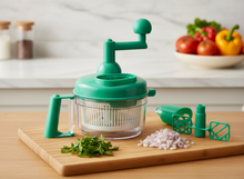 Lade das Bild in den Galerie-Viewer, Cucinella Multizerkleinerer 12-teilig – Küchenhelfer Zerkleinerer Allesschneider mit Zubehör
