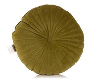 Dekokissen 100% Baumwolle Ziernähte rund, Ø ca. 45cm p201