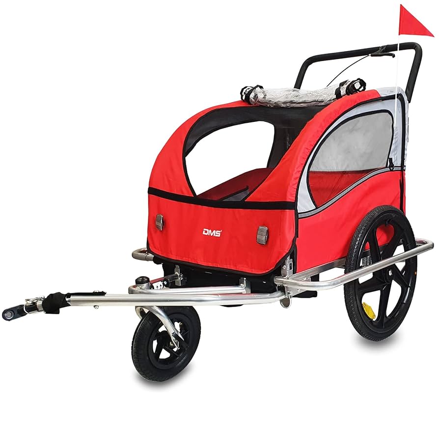DMS® Fahrradanhänger 2 in 1 Kinderanhänger  p164