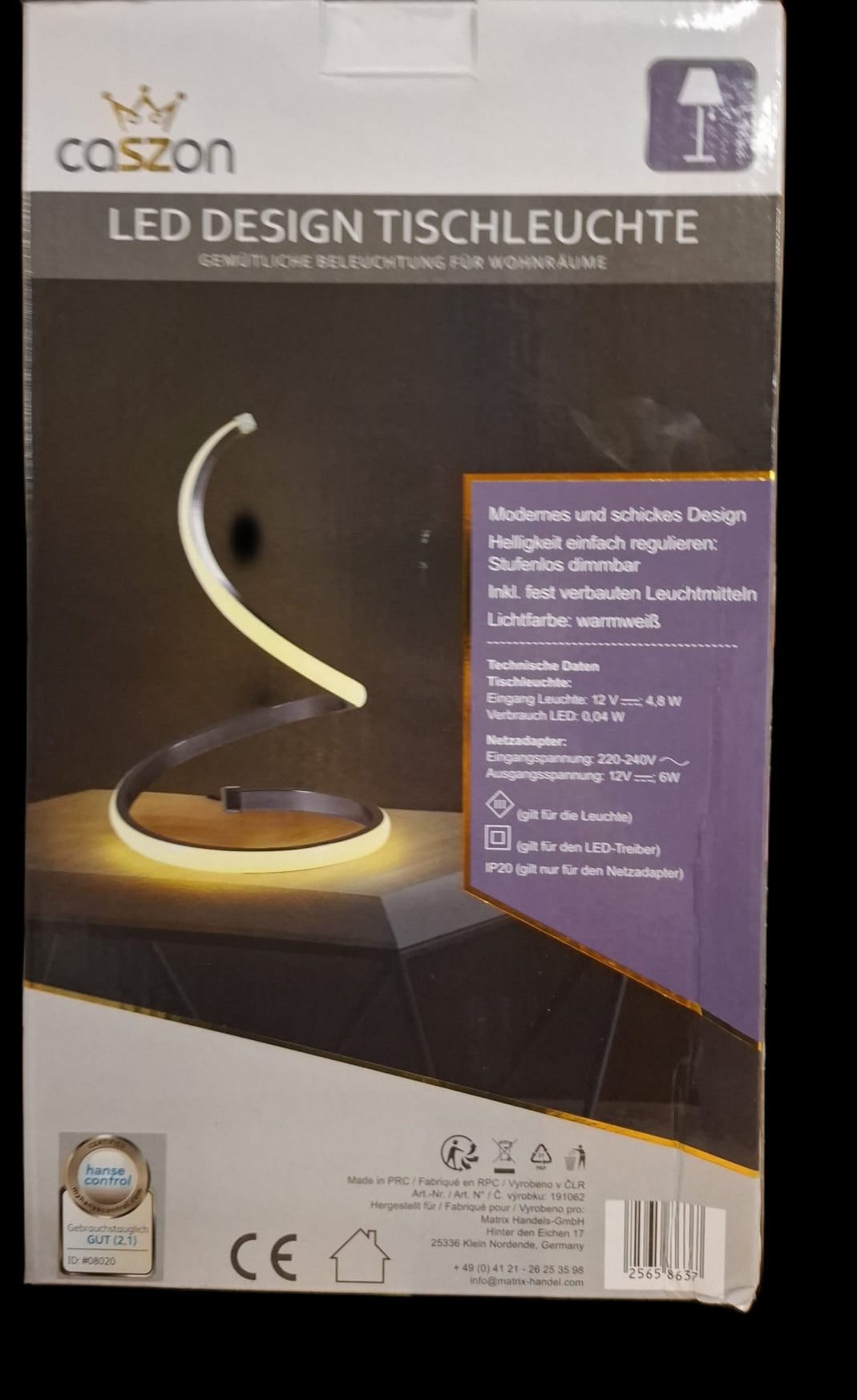 Design led Tischleuchte P.22